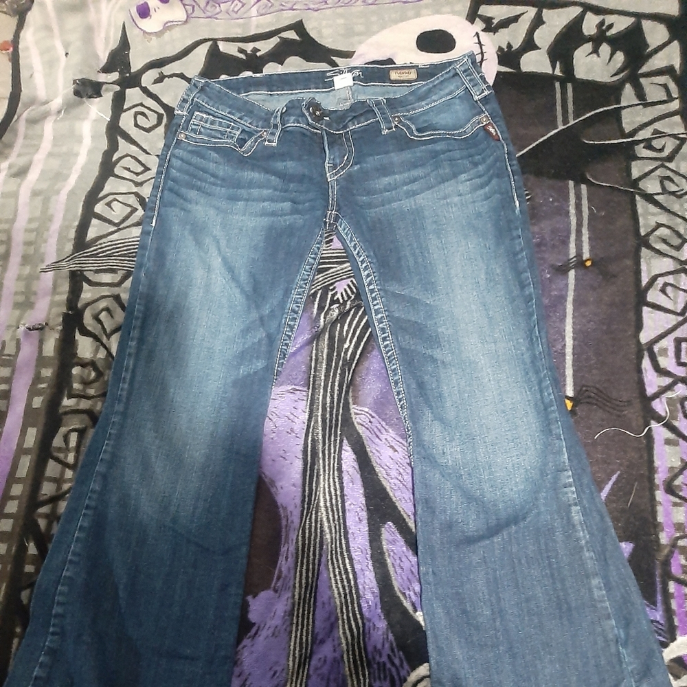 Womens silver jeans